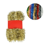 5M Multi-color Tinsel Strips Home Party Garland Wall Door Decor Ribbon Garden Ornaments New Year Wedding Birthday Party Decors