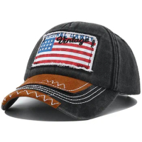 2024 New Designer USA Flag Embroidery Baseball Cap for Men Women American Flag Snapback Hat Fashion Adjustable Vintage Dad Hats