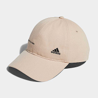 Adidas Wording Cap [IB0315] 男女 老帽 鴨舌帽 棒球帽 六分割 經典款 遮陽 吸濕排汗 米
