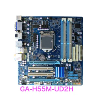 Suitable For Gigabyte GA-H55M-UD2H Desktop Motherboard H55 LGA 1156 DDR3 Micro ATX Mainboard 100% Tested OK Fully Work