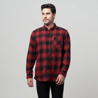 Peternation wool flanel basic panjang regular fit F1057 Borong-Langsung Kerah High