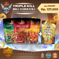 Set Trio Mercon + Gratis Bangbang Ring Sapi/Keju [Triple Kill Beli 3 Gratis 1] ( Oseng Mercon Daging