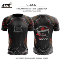 2023 newtactical tshirt tactical shirt sublimation jersey inner Glock TTS bravely never surrender  r