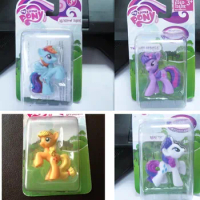 My Little Pony Figure 5CM Doll Rarity Rainbow Dash Pinkie Pie Ornaments Accessories Collection Toy