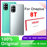 Original Back Housing Replacement For Oneplus 8T Back Cover Battery Glass For One Plus 8T Door Rear Case With Logo