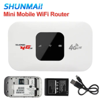4G LTE Modem Router 2100mAh 150Mbps Wireless Router Support 8 To 10 Users with SIM Card Slot Hotspot WiFi Device for Car Travel