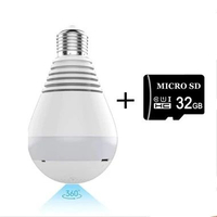 CCTV PTZ BOHLAM LAMPU IP CAMERA V380 CCTV LAMPU WIFI WIRELESS MURAH CCTV IP PANORAMIC V380 COD v380