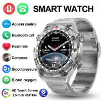 2024 New NFC Smart Watch Men Smart Bluetooth Call Sport GPS Track Smartwatch Women Heart Rate ECG PPG Smartwatch For Android ios