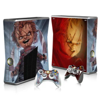 Skin Sticker Decals For Xbox 360 Slim Console and Controller Skins Stickers for Xbox360 Slim Vinyl - Film Child's Play
