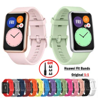 Silicone Band For Huawei Watch FIT Strap Smartwatch watchband Accessories Replacement Sport Wrist bracelet with tool watch Strap