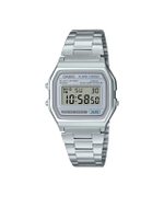 CASIO นาฬิกาข้อมือ A158WEA-7DF สีเงิน