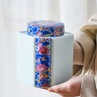 陶瓷密封茶葉罐便攜醒茶罐創意簡約儲存密封罐零食堅果收納罐防潮