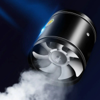 4 6 8 Inch Pipe Air Ventilator 2800RPM Bathroom Exhaust Fan Metal Toilet Wall Fan Low Noise Kitchen 