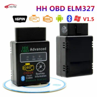 2023 New Car Auto Diagnosis Scanner V2.1 OBD2 HH OBD ELM327 Works Android Torque Bluetooth ELM327 New OBD Interface ELM 327