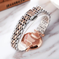 For Armani Starry Sky Stainless Steel Watch Strap Women's Steel Watch Bracelet Longines Steel Watch Band 16mm