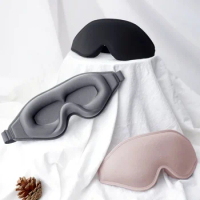 3D Sleep Mask Blindfold Sleeping Aid Eye Mask Soft Memory Foam Face Mask Eyeshade 99% Blockout Light Eye Cover Patch Health