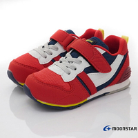 日本月星Moonstar機能童鞋HI系列2E寬楦頂級學步鞋款2121S2紅(中小童段)