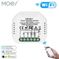 Moes Smart ZigBee WiFi Switch Module Dimmer Curtain Switch Smart Life App Remote Control Alexa Google Home Voice Control