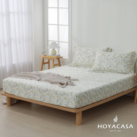 HOYACASA 100%天絲枕套床包三件組-洛妮卡(單人)