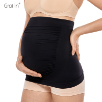 Gratlin Maternity Belt Pregnancy Antenatal Bandage Soft Seamless Belly Band Back Pressure-Reduction Support For Women
