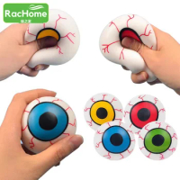 halloween pets Dog toy eyeball shape toys Mini Squishy Toys Kids Birthday Gifts 1PCS Squishies Kawaii Stress Relief Squeeze Toy