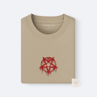 Kaos Gpn beige Motip bintang content Basic Murah - Kaos Oblong Unisex dengan Desain Unik - Polos - P