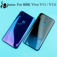 Black/Blue/Pink 6.3 inch For BBK Vivo V11 / Vivo V11i Back Battery Cover Door Housing case Rear Glass lens parts Replacement