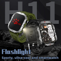 สมาร์ทวอทช์, SOLE EC H11, รุ่น H11 ใหม่, สำหรับผู้ชาย, พร้อมไฟฉาย, หน้าจอ 2.01 นิ้ว, เหมาะสำหรับกีฬา