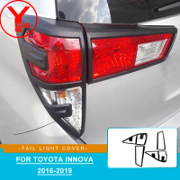 Rear Light Cover For Toyota Innova 2016 2017 2018 2019 ABS Car Styling Accessories Tail Lamp Trim For toyota innova 2017 YCSUNZ