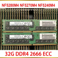 1 Pcs Server Memory RAM For Inspur 32GB 32G DDR4 2666 ECC NF5280M4 NF5270M4 NF5240M4