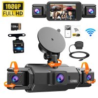Camera hành trình cho ô tô 4 kênh, hộp đen (black box), camera lái xe Wi‑Fi, FHD 1080p, quay ban đêm