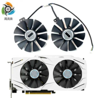 2PCS 87MM Graphic Card Cooling Fan For ASUS DUAL GeForce GTX1060-O6G FDC10U12S9-C DC12V 0.40A