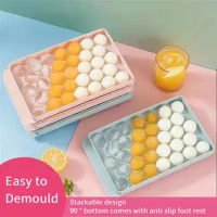 Boll Hockey Round Rhombus Ice Mould Ice Boll Tray Maker Plastic Ice Mold Ice Ball Mold Food Grade Mold Kitchen Gadge
