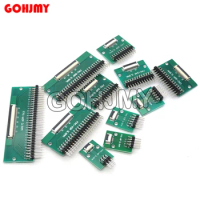 0.5mm 1.0mm To 2.54mm FPC FFC Adapter Board Connector Straight Needle And Curved Pin 6 8 10 12 20 24 26 30 34 40 50 60 80 Pin