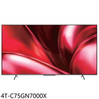 全館領券再折★SHARP夏普【4T-C75GN7000X】75吋4K連網智慧顯示器(含標準安裝)