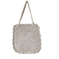 Tas Rajut Persegi Estetik Bali Handmade Crochet Bag - Wanita, Tote, Selempang, Perempuan