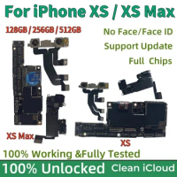 Tested For iphone xs max motherboard for iphone xs Motherboard with/NO Face ID Free ICloud 64G 256G Unlocked Main Logic Board