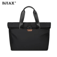 BJIAX Korean Briefcase Men's Handbag Lawyer Office Computer Bag Canvas Shoulder Crossbody Bag Men's Bag Document Bag
