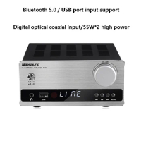 Audiophile Power Amplifier Bluetooth 5.0 192K/32BIT Lossless Digital HIFI Amplifier BD3490FV Digital Chip USB Lossless Playback