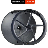 20 inch 406 Carbon Wheel 5 Spoke Full Disc Wheels 11s Disk Rim Brake Beskardi Folding Bike For Birdy Dahon Tern Reach Sava Java