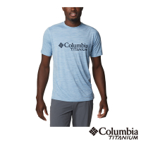 Columbia 哥倫比亞 男款-鈦快排短袖上衣-藍色 UAE51530BL / S23