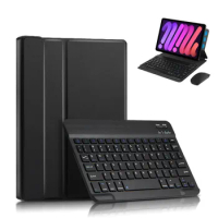 PU Leather Double-sided Magnietic Cover for IPad Mini 6 Mini6 8.3 Inch 2021 Wireless Keyboard Case Slim Tablet Shell with Mouse
