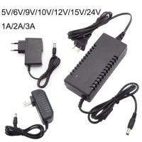 AC DC 5V 6v 9V 10v 12V 15v 24v volt Power Adapter 1A 2A 3A Supply wall charger US EU Plug for LED strip light camera Router