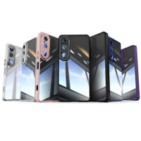 2024 2IN1 Metal TPU Case For Sony Xperia 1 VI 10 Latest Fashion Glass Cover Anti-knock Cases For Xperia1 VI Xperia10 VI