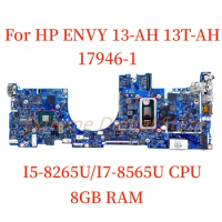 Suitable for HP ENVY 13-AH 13T-AH laptop motherboard 17946-1 with I5-8265U/I7-8565U CPU 8GB RAM 100% Tested Fully Work