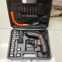 Cordless drill screw set 47pcs YAMANOTE Bor obeng mini Bor baterai 3.7
