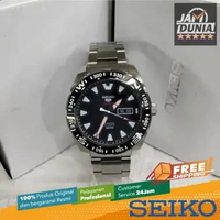 JAM TANGAN PRIA SEIKO 5 ORIGINAL AUTOMATIC SEIKO SRP743K1 SEIKO SRP743 STAINLESS SILVER KOMBINASI BL