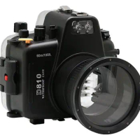 60m195ft Waterproof Underwater Camera Housing Case Diving Equipment for Nikon D810