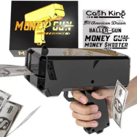 Toy Money Gun Paper Playing Spary Money Guns Make it Rain Toy Gun Handheld Cash Gun Fake Bill Dispenser Money Shooter Toy