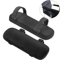 1Pc Black Single Office Chair Parts Arm Pad Memory Foam Armrest Cover Cushion Pad For Home Office Chair Comfortable Elbow Pillow